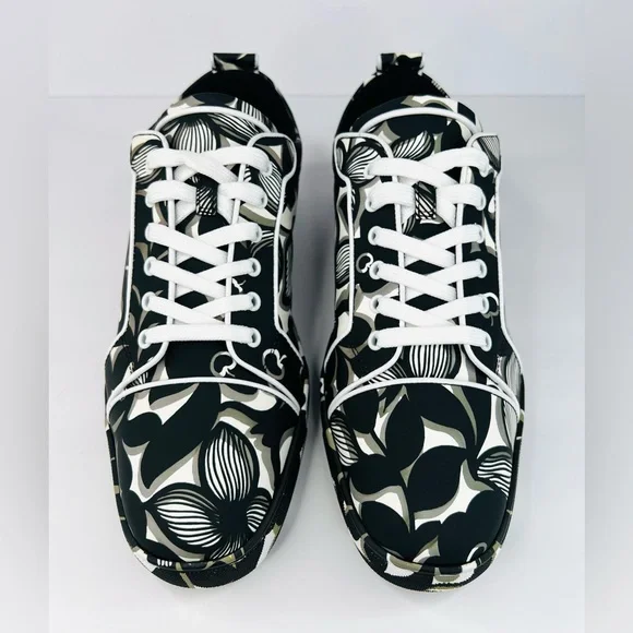 CHRISTIAN LOUBOUTIN Louis Junior Orlato Flat Petunia Men Sneakers EU 45 - US 12 - Picture 11 of 12